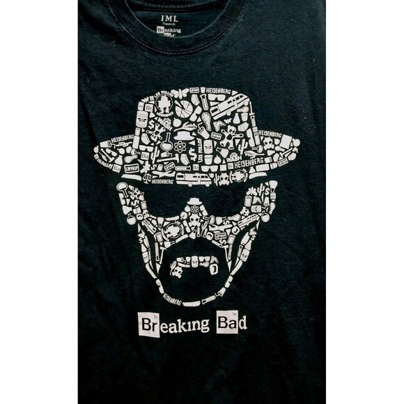 Breaking Bad Men’s Graphic T-Shirt M Black Heisenberg Face Logo 2015 EUC - Picture 3 of 4